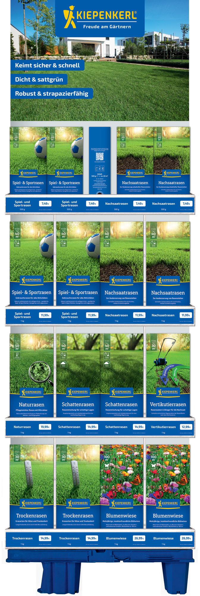 2026 - Frühjahr - Kiepenkerl Basis Rasenmischungen