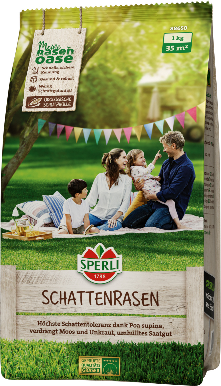 SPERLI's Schattenrasen (umhüllt), 1 kg SPERLI's Schattenrasen (umhüllt), 1 kg