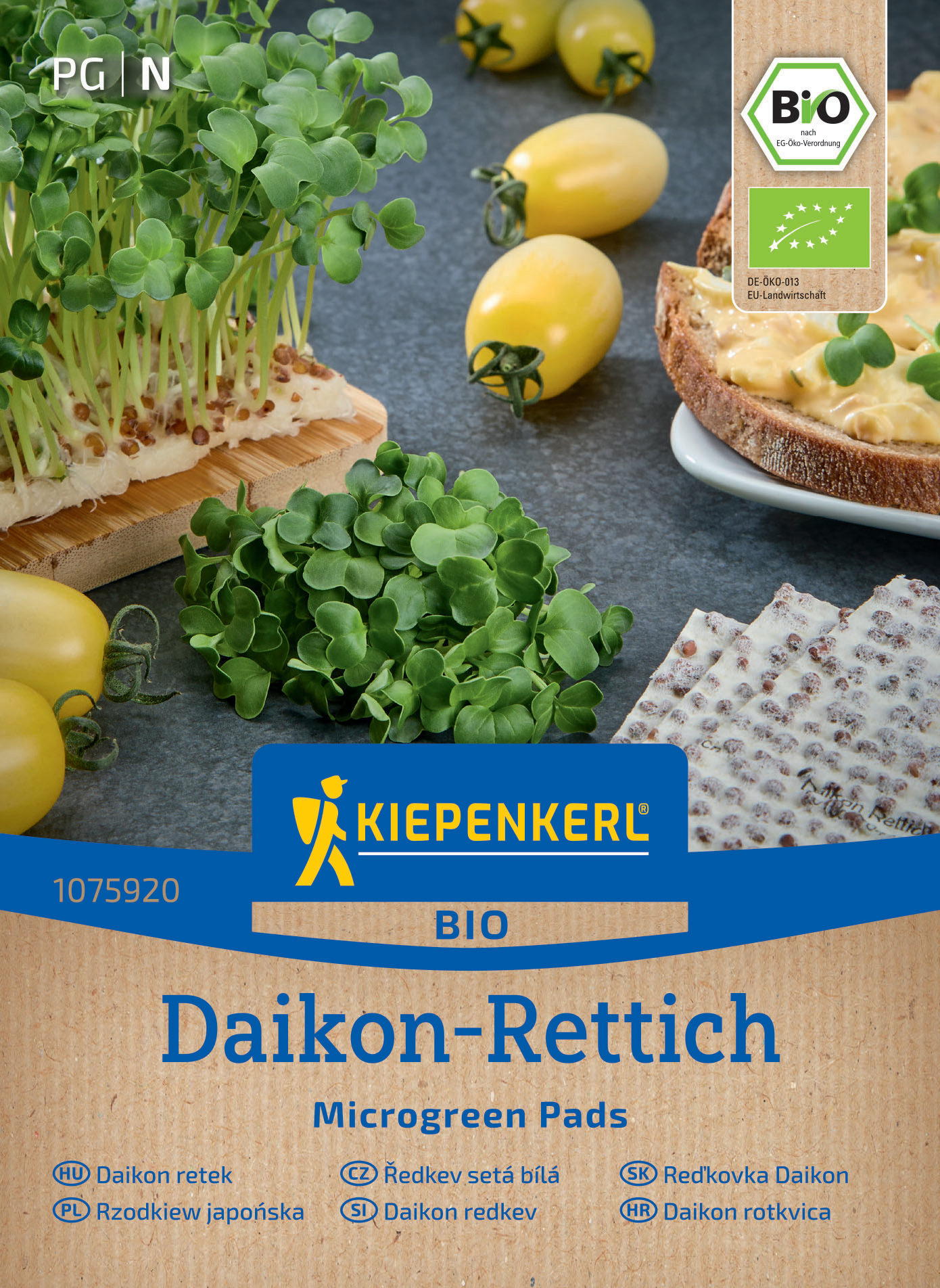 BIO Microgreen Garden Pads Daikon Rettich BIO Microgreen Garden Pads Daikon Rettich