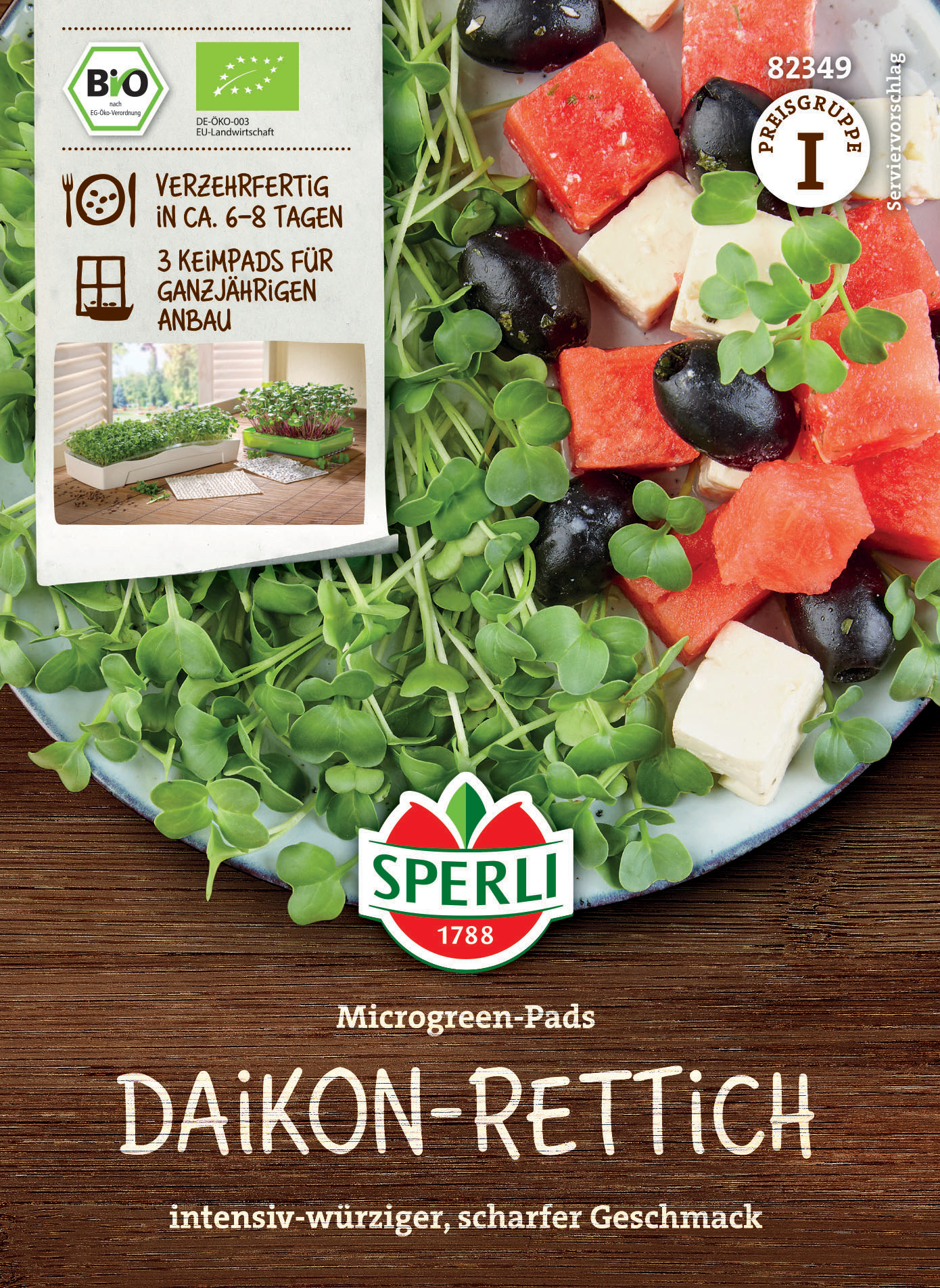 BIO Microgreen-Pads Daikon-Rettich BIO Microgreen-Pads Daikon-Rettich