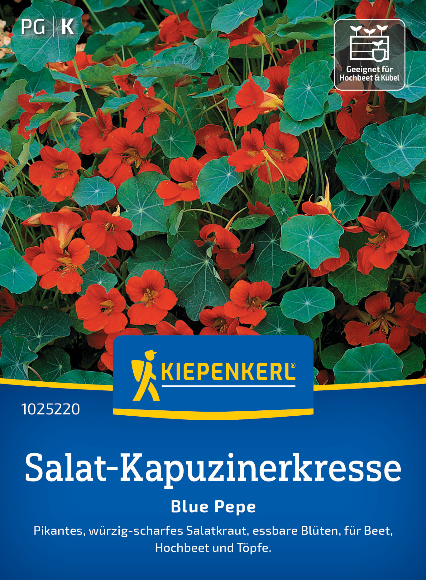 Salat-Kapuzinerkresse Blue Pepe