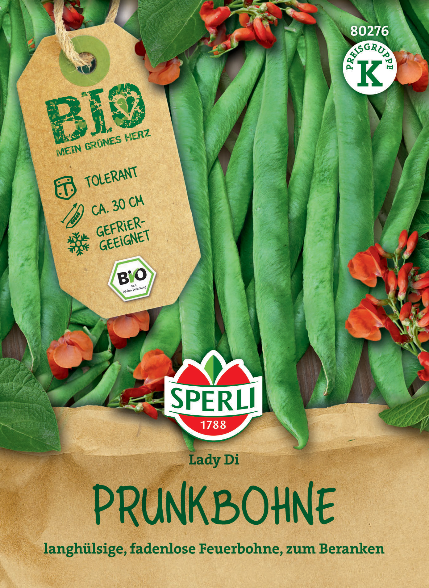 BIO Prunkbohne Lady Di BIO Prunkbohne Lady Di